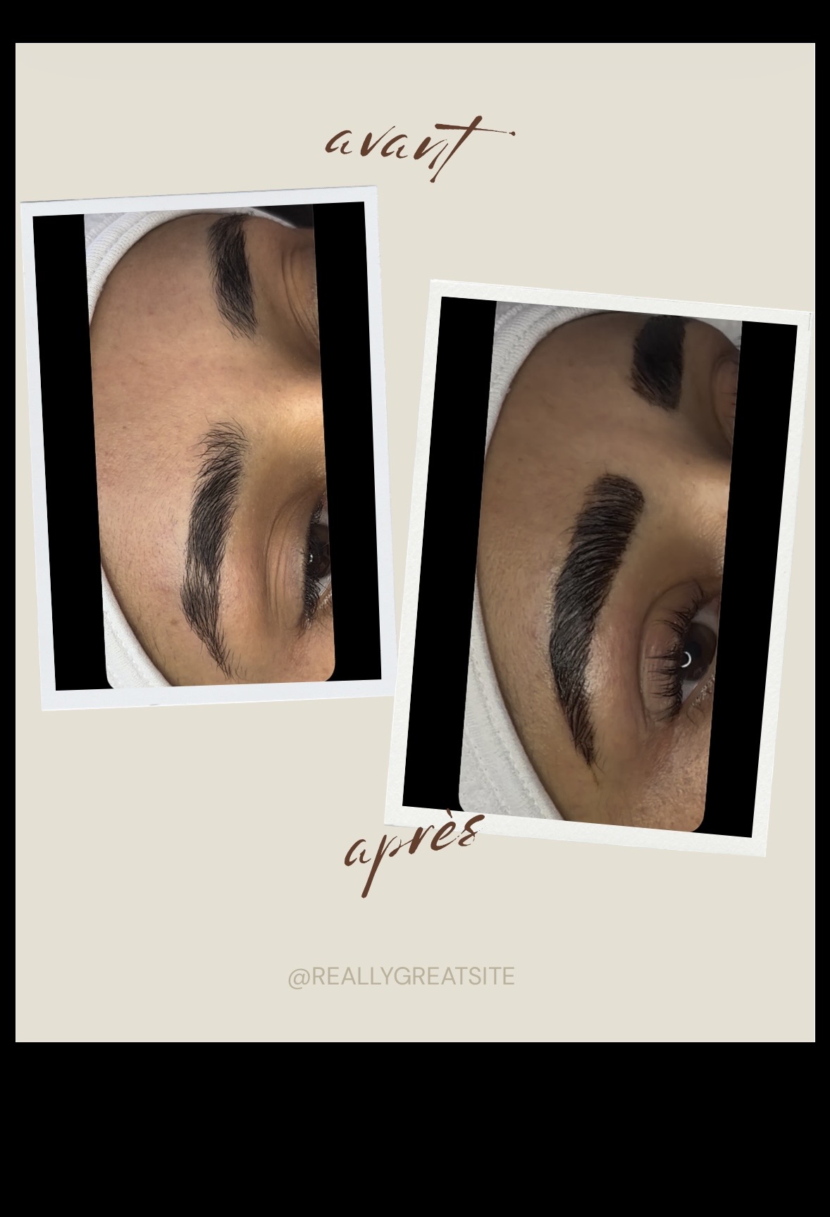 Avant après — restructuration sourcils